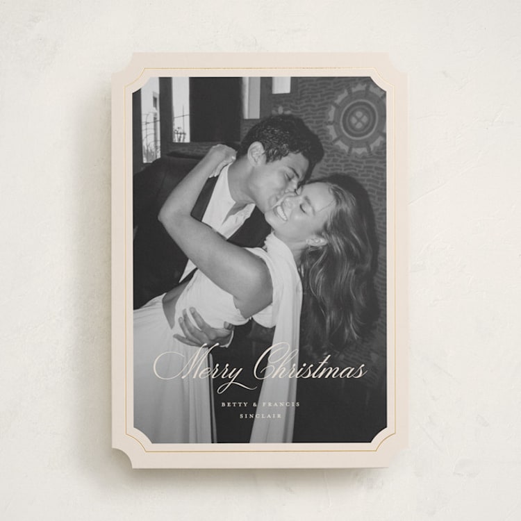 "Gem" - Holiday Cards in Cream by Pixel and Hank - Front