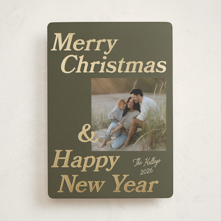 "Headliner" - Holiday Cards in Wreath by Robert and Stella - Front