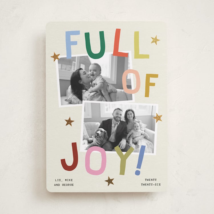 "Full of Joy (& Cheer)" - Holiday Cards in Jubilant by Kercia Jane - Front