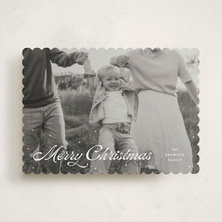 "Dots" - Holiday Cards in Sparkle by Pixel and Hank - Front