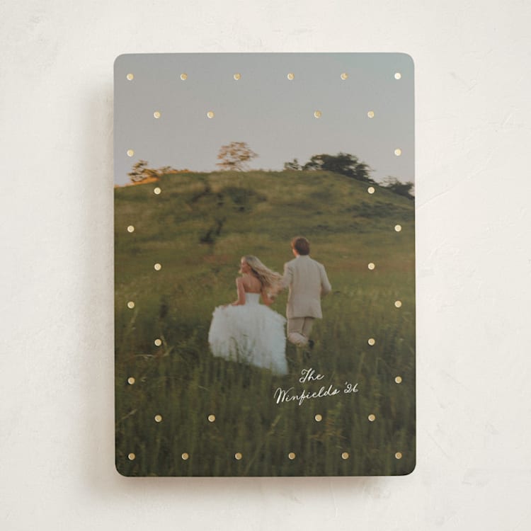"Speckled" - Holiday Cards in Snowflake by Morgan Kendall - Front