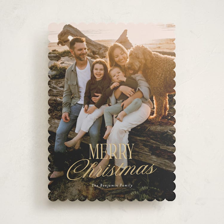 "festive greeting" - Holiday Cards in Vanilla by Rebecca Durflinger - Front