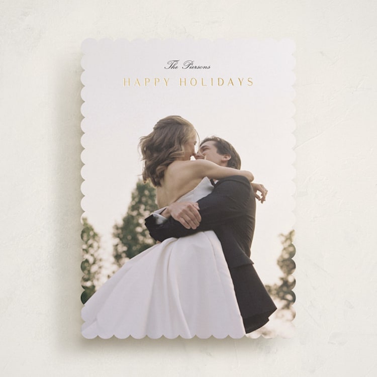 "Classic minimalist" - Holiday Cards in Ink by Stacey Meacham - Front