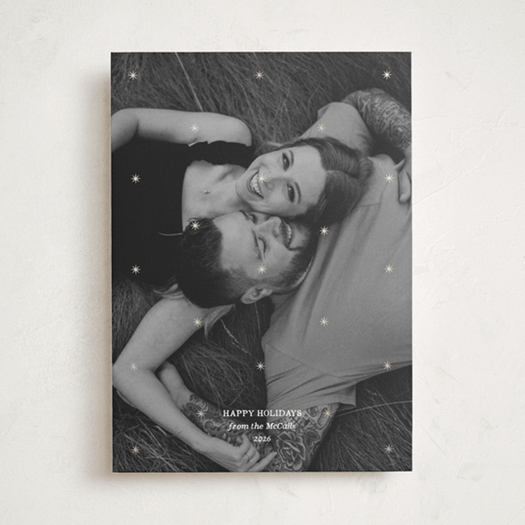 "Starry Nights" - Holiday Cards in Snow by Studio Suku - Front