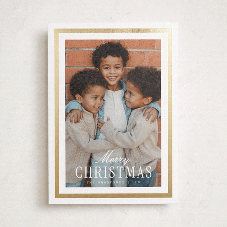 "Harper" - Holiday Cards in Snow by Amy Kross - Front