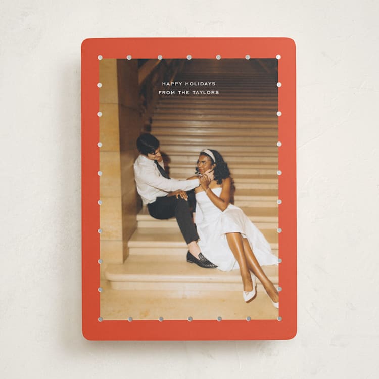 "Delicate Dots" - Holiday Cards in Cinnamon by Ekko Studio - Front
