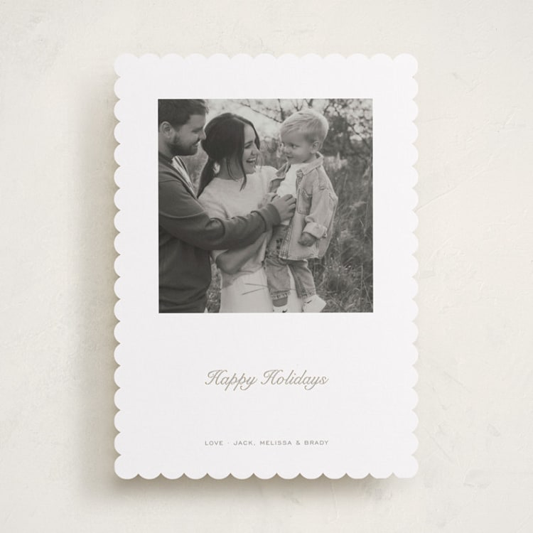 "Curate" - Holiday Cards in Snow by Megan Davis - Front