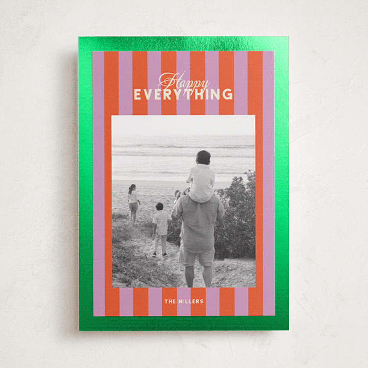 "vivid & bold" - Holiday Cards in Lilac by Sumak Studio - Front