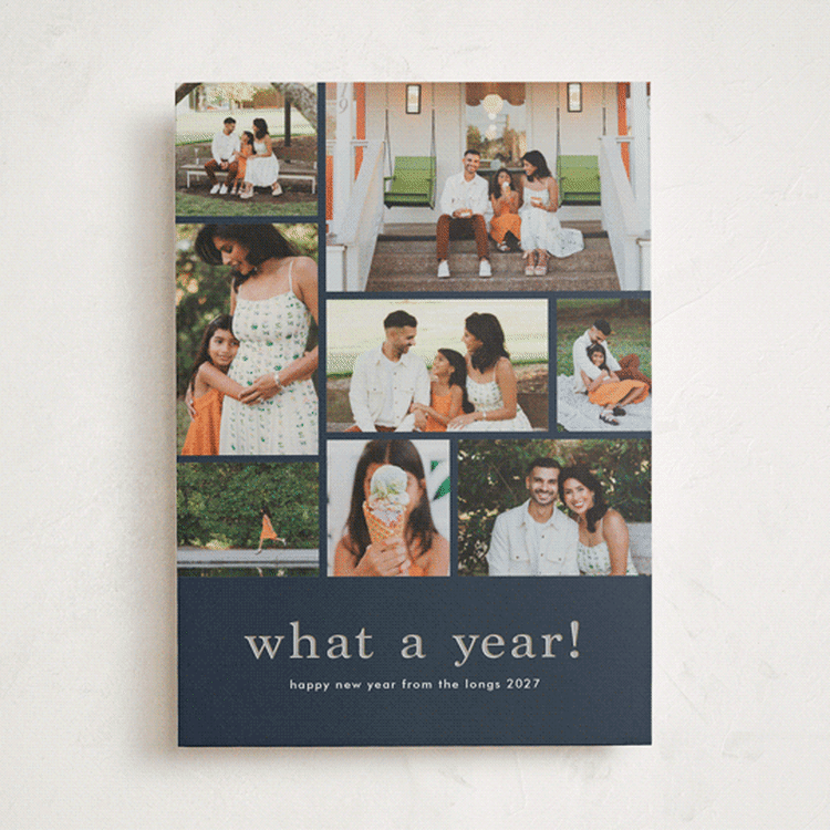 "At a glance" - Holiday Cards in Lake by Stacey Meacham - Front