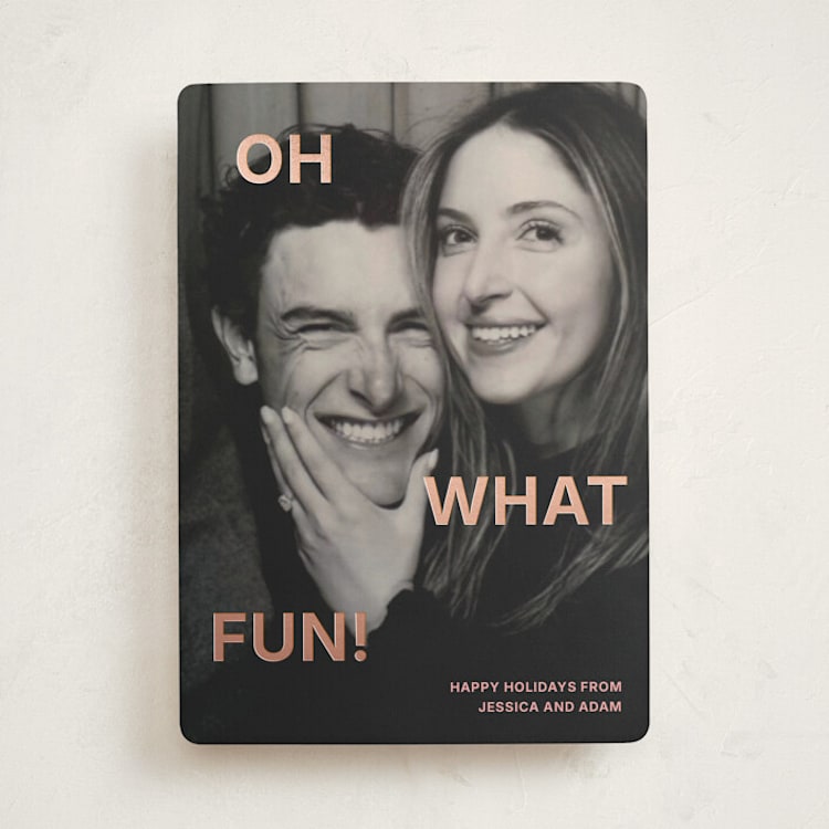"So Much Fun" - Holiday Cards in Bubblegum by Kercia Jane - Front