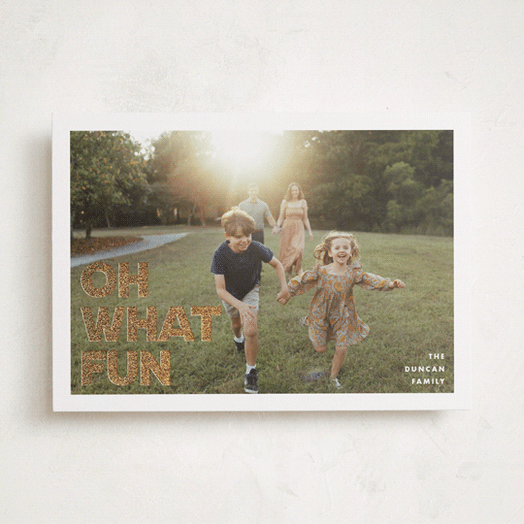 "Holiday Poster" - Holiday Cards in Snow by Maria Alou - Front
