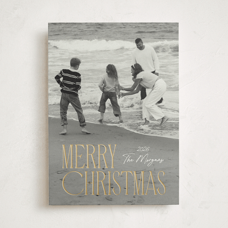 "Merry Embrace" - Holiday Cards in Halo by Kacey Kendrick Wagner - Front