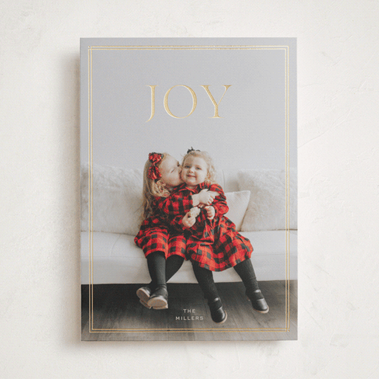 "Bright Joy" - Holiday Cards in Hazel by Sabrin Deirani - Front