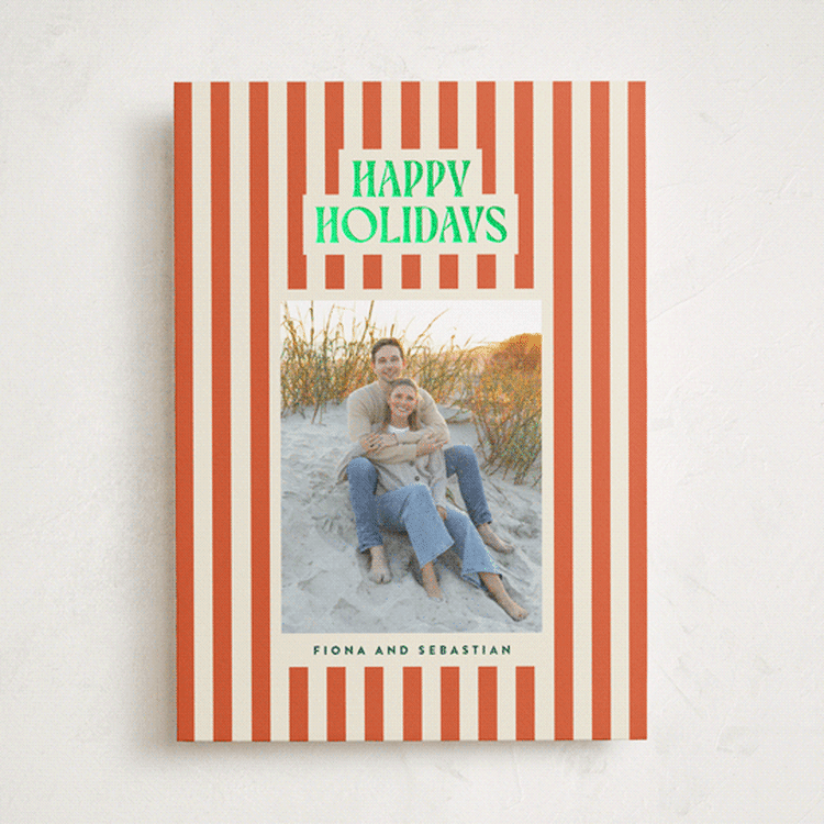 "Bold & Bright" - Holiday Cards in Mistletoe by Ekko Studio - Front