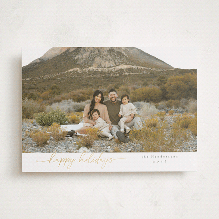 "modernist" - Holiday Cards in Snow by Christy Hy Lee - Front