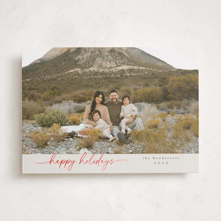"modernist" - Holiday Cards in Sand by Christy Hy Lee - Front