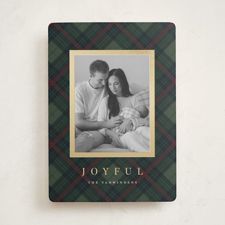 "Balmoral Green" - Holiday Cards in Pine by Olivia Kanaley Inman - Front