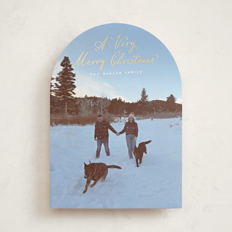 "Very Merry Christmas" - Holiday Cards in Icicle by Hooray Creative - Front