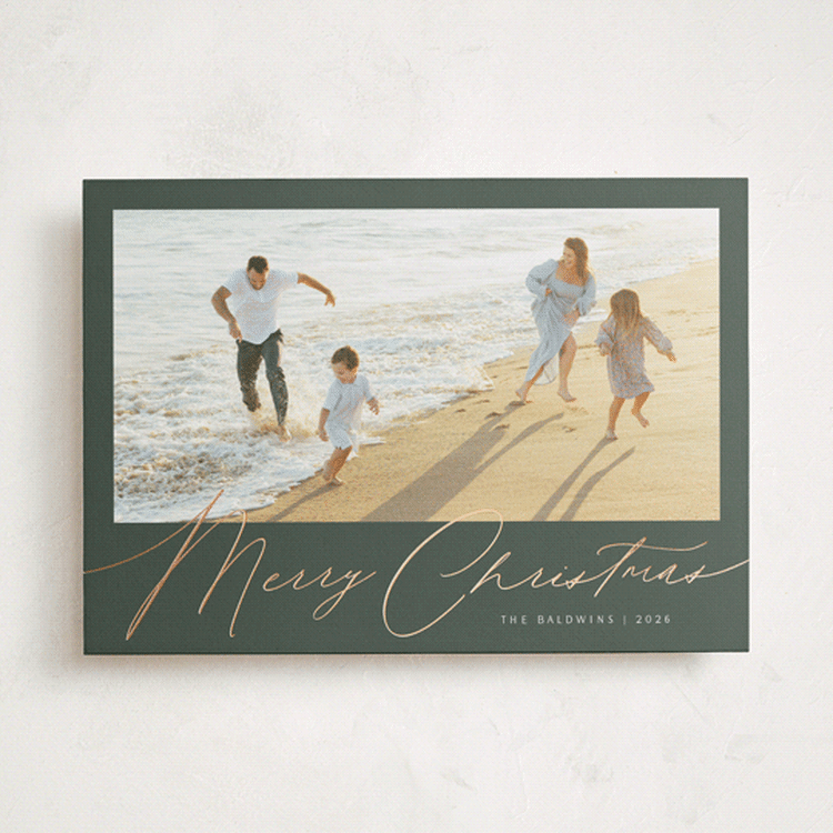 "Simply Charming" - Holiday Cards in Spruce by Melanie Severin - Front