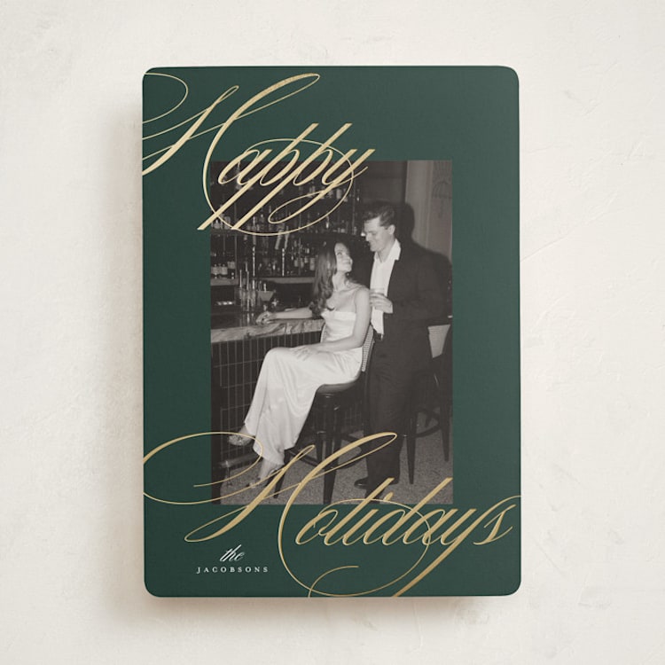 "dreamy" - Holiday Cards in Evergreen by Carolyn Nicks - Front