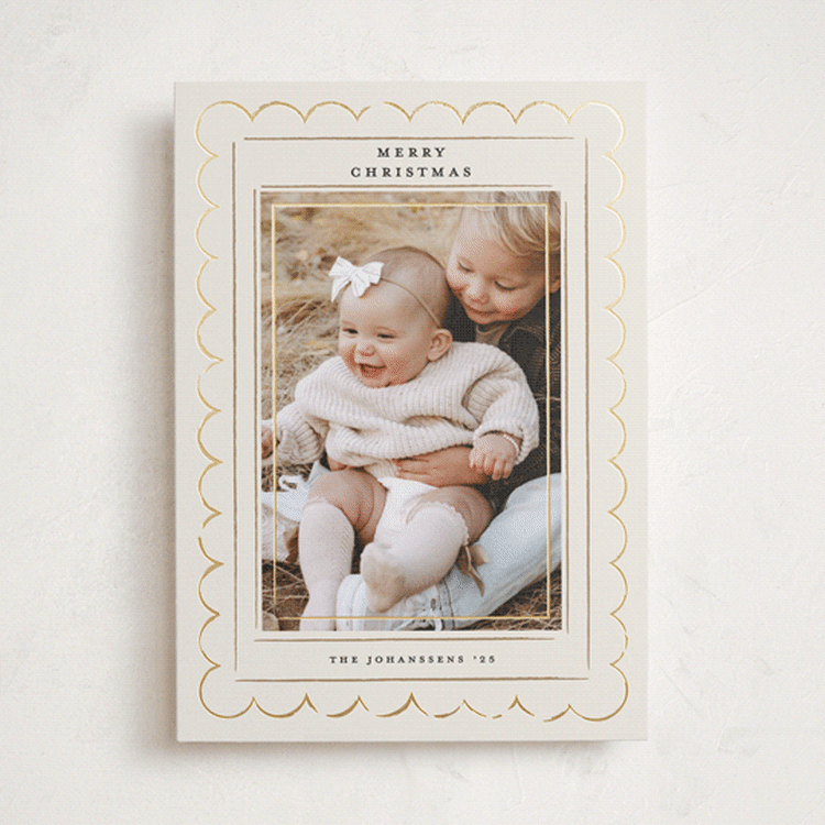 "charming sketches" - Holiday Cards in Sugar Cookie by Carolyn Nicks - Front