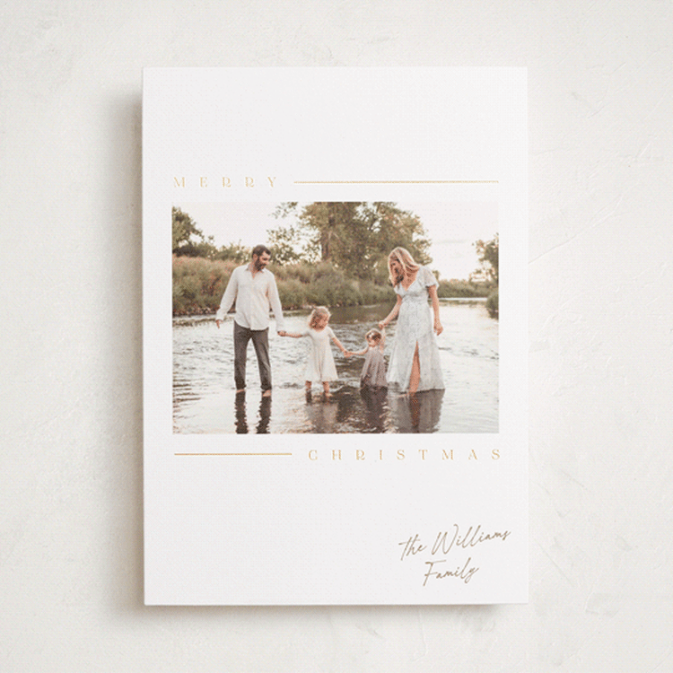 "Kent" - Holiday Cards in Snow by Robert and Stella - Front
