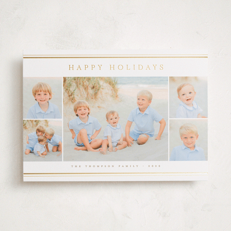 "refined lines" - Holiday Cards in Daisy by Christy Hy Lee - Front