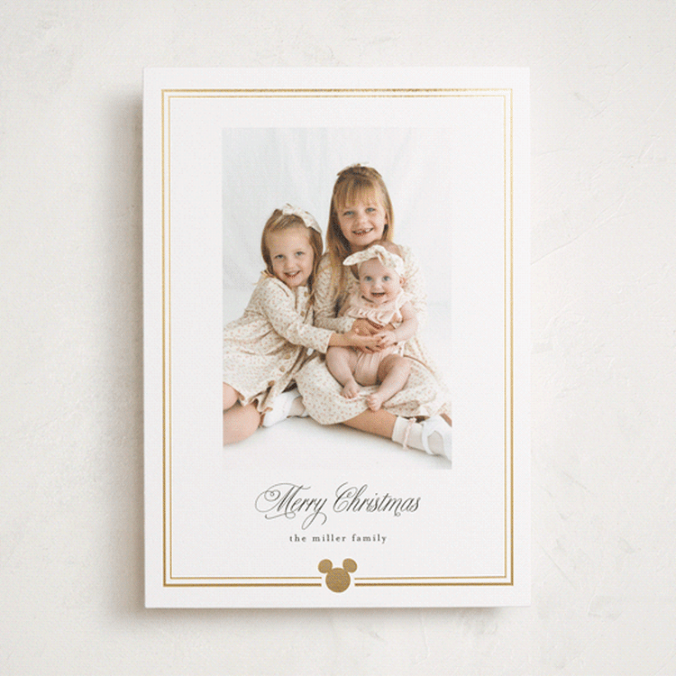 "Disney's Mickey Traditions" - Holiday Cards in Sugar by Benita Crandall - Front