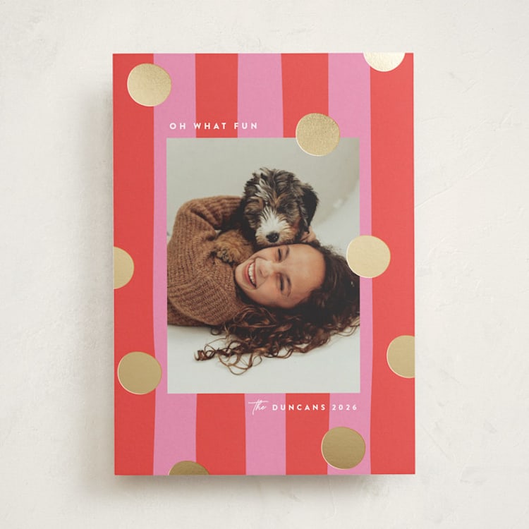 Bold Gift Foil-Pressed Holiday Cards