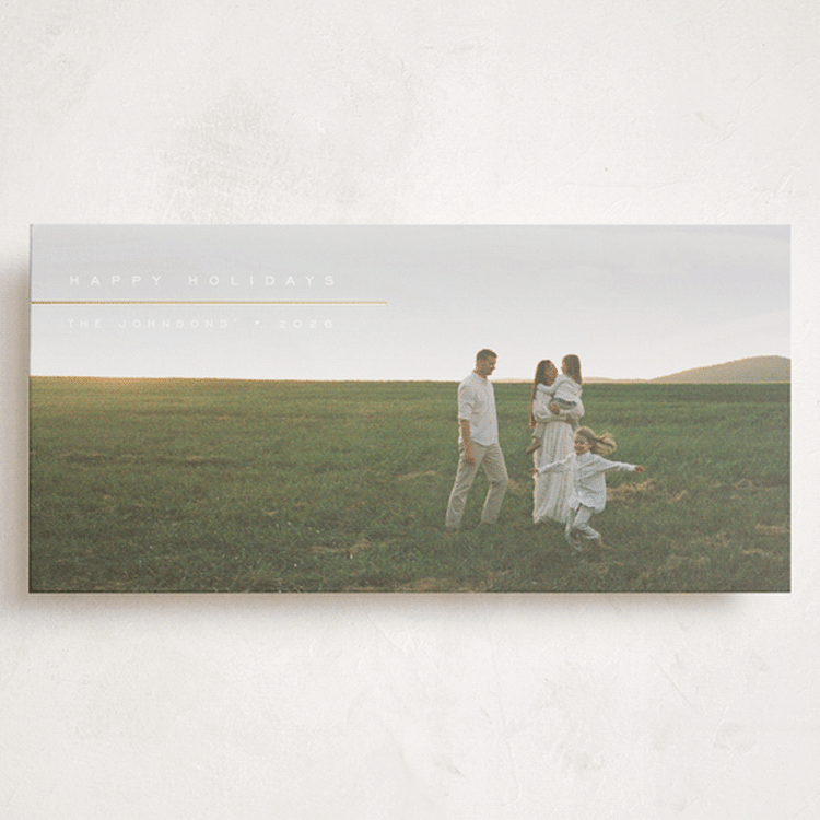 "Visage" - Holiday Cards in Snow by Olivia Raufman - Front