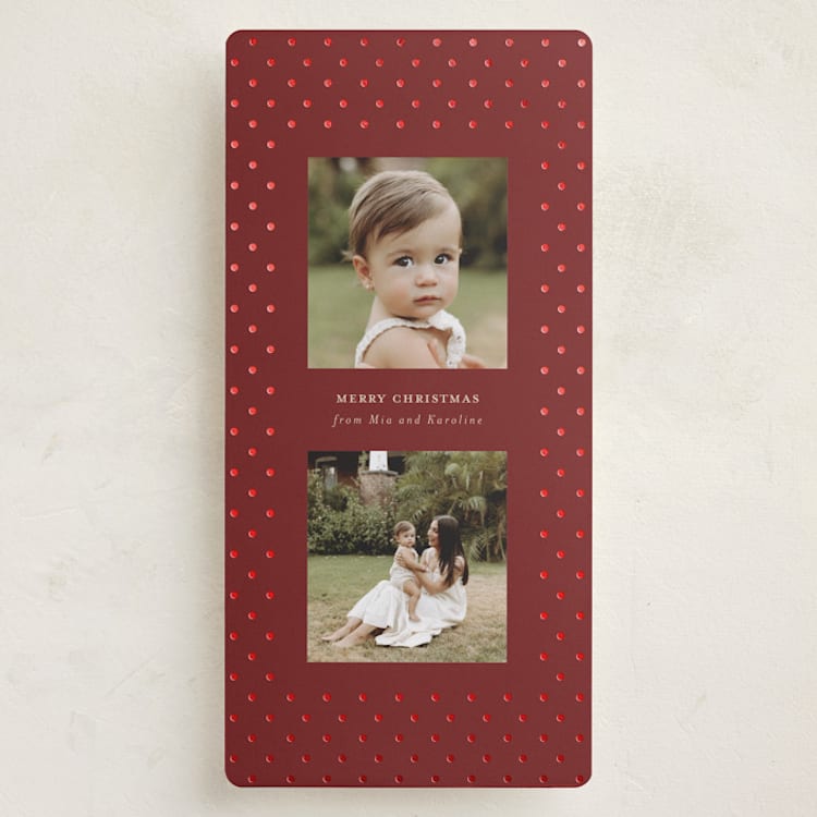 "Dotted" - Holiday Cards in Santa by Kristin Oliversen - Front