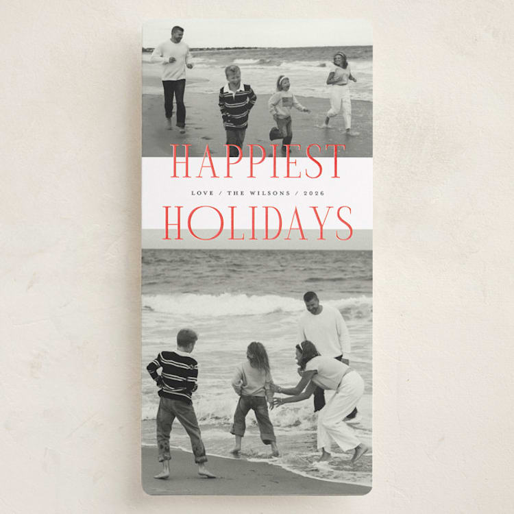 "Happiest Moments" - Holiday Cards in Snow by Michelle Taylor - Front