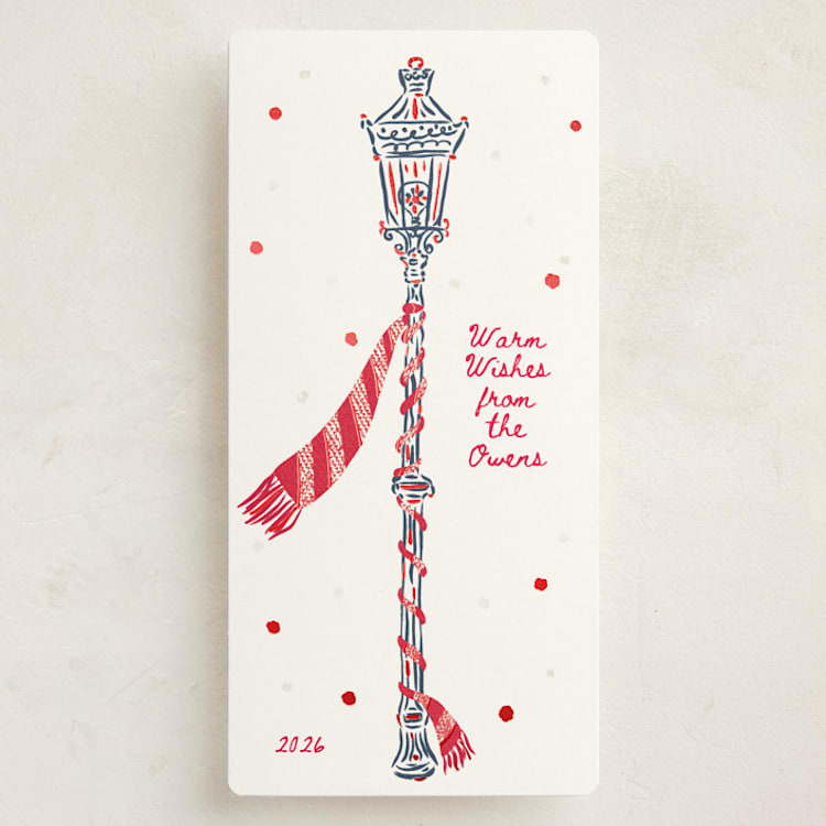 "Reverbere" - Holiday Cards in Santa by Gwen Bedat - Front
