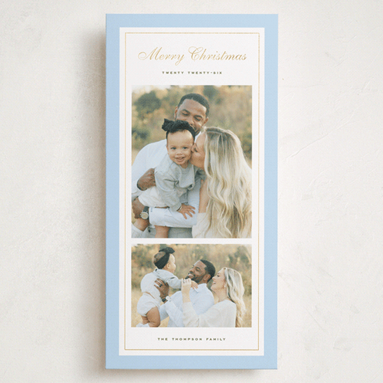 "Sage" - Holiday Cards in Blue Spruce by Wildfield Paper Co - Front