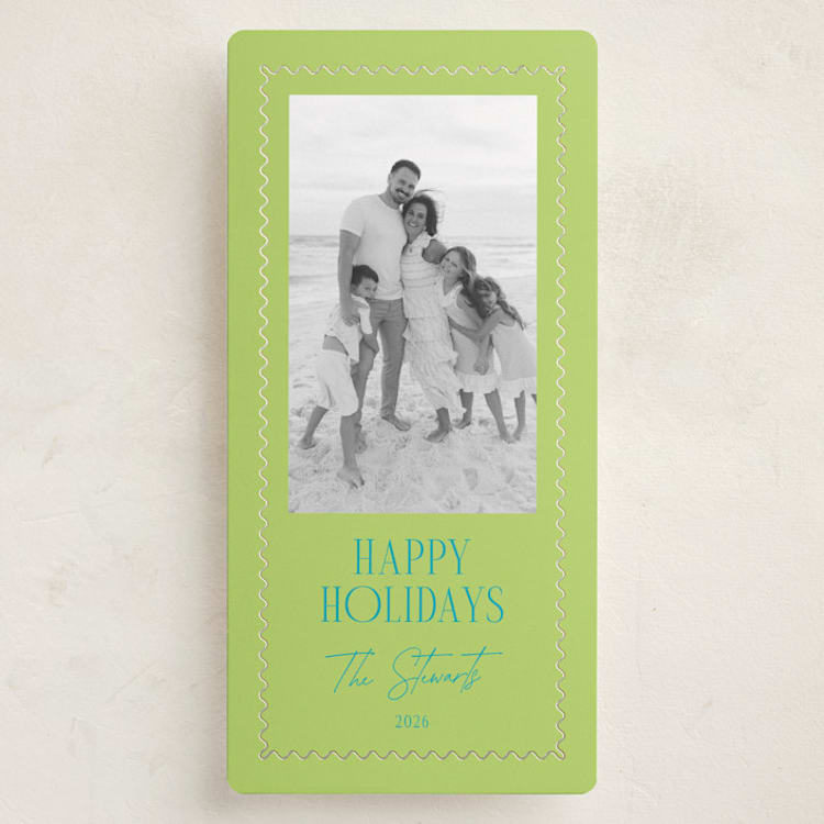 "Holiday Pop" - Holiday Cards in Pear by Olivia Raufman - Front