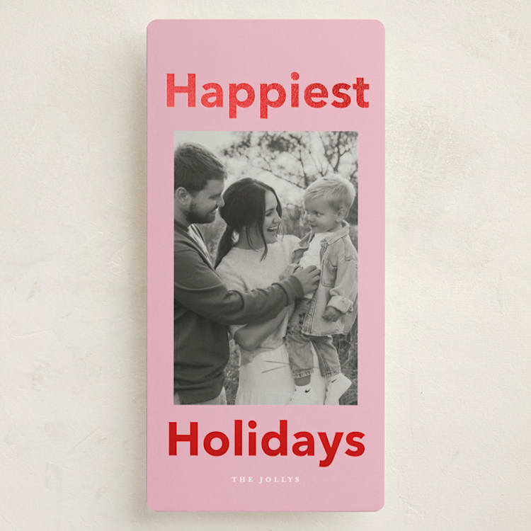 "Jolly Holidays" - Holiday Cards in Candy Cane by Angela Thompson - Front