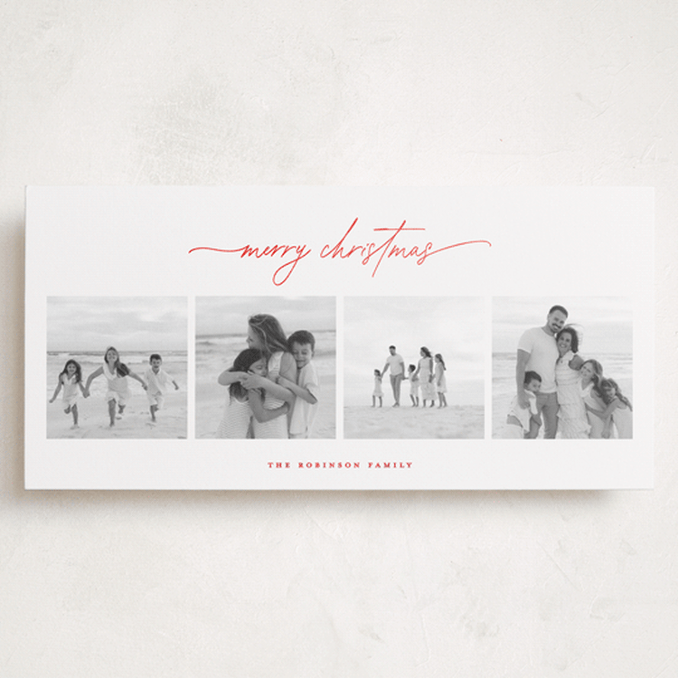 "Making Spirits Bright" - Holiday Cards in Santa Suit by Blustery August - Front