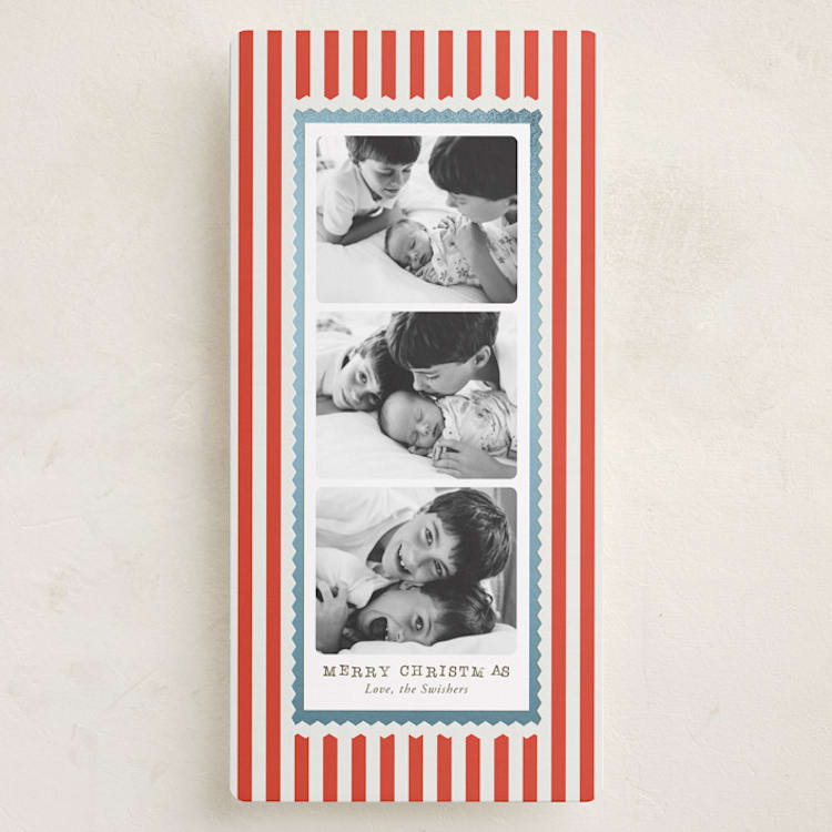 "The snapshots" - Holiday Cards in Berry by Yaling Hou Suzuki - Front