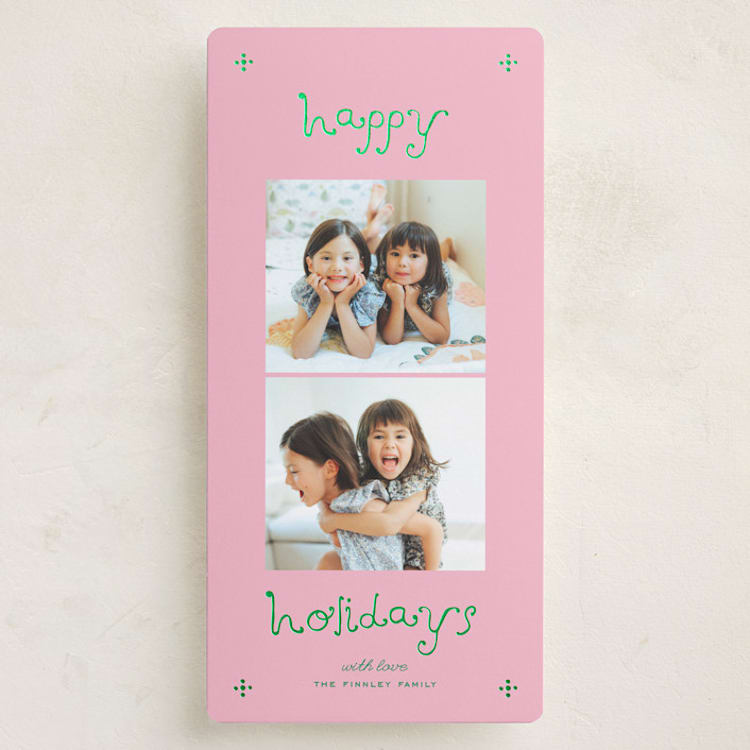 "Happy Always" - Holiday Cards in Sugar Plum by Kelly Watkins - Front