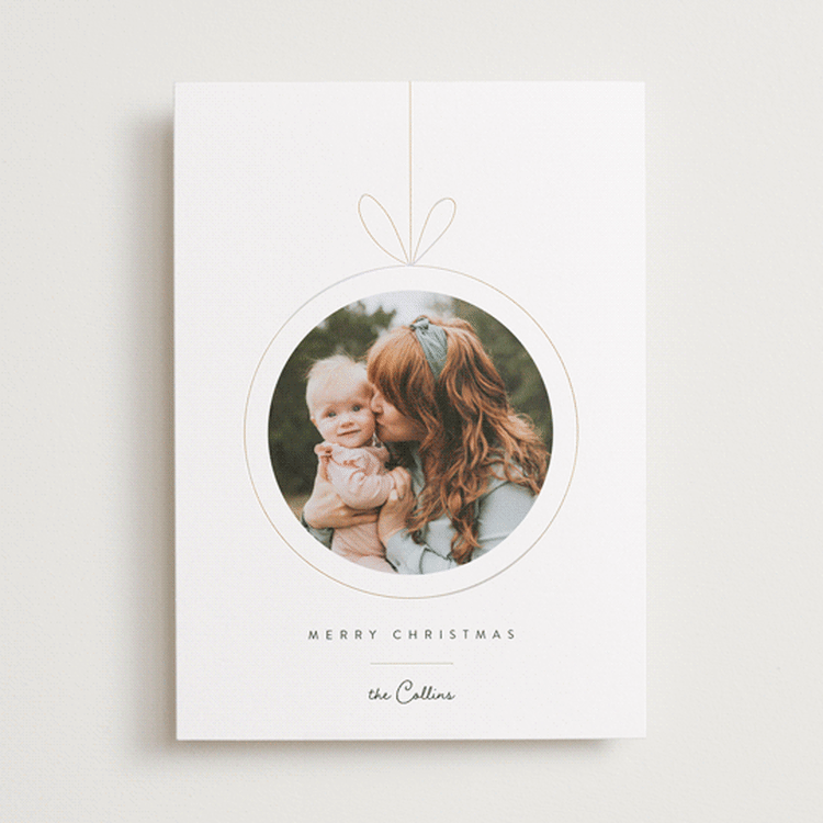 "Christmas toy" - Holiday Cards in Snow by Yuliya Evseeva - Front