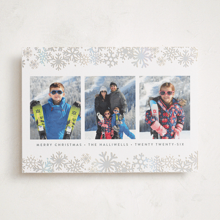 "Snow Flurry" - Holiday Cards in Moon by Susan Asbill - Front