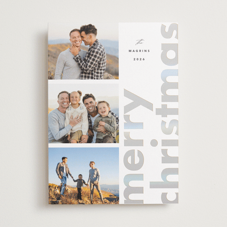 "Glossed Over" - Holiday Cards in Skate Blade by Up Up Creative - Front