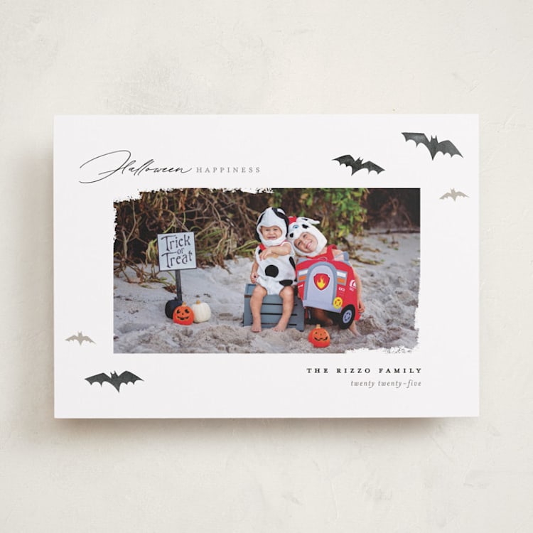 "Halloween Happiness" - Halloween Cards in Licorice by Pixel and Hank - Front