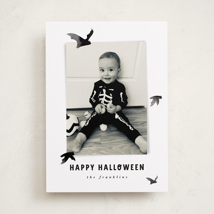 "Batty" - Halloween Cards in Midnight by Angela Garrick - Front