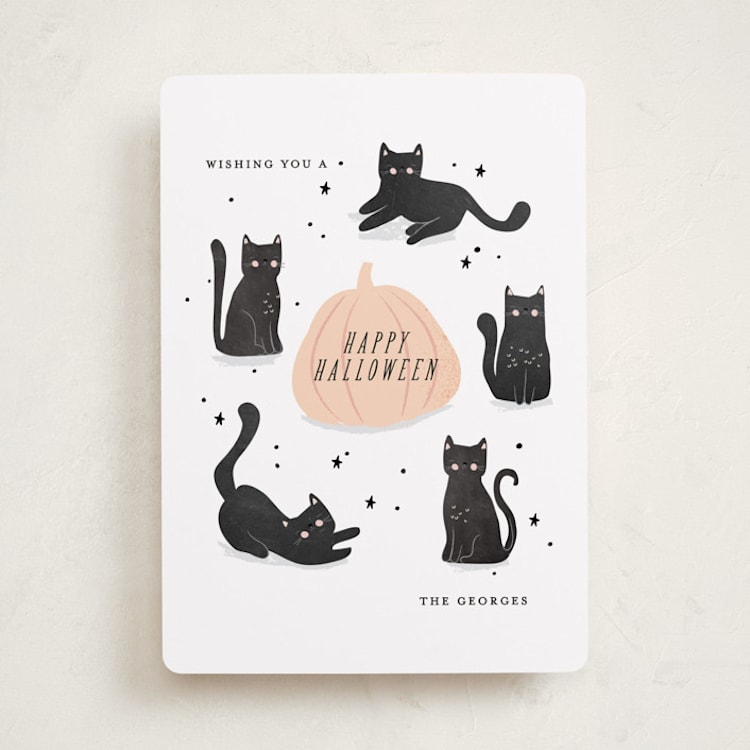 "Halloween Cats" - Halloween Cards in Chalk by Angela Thompson - Front