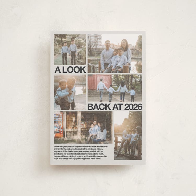 "Archive Magazine" - Holiday Cards in Ink by Inkblot Design - Front