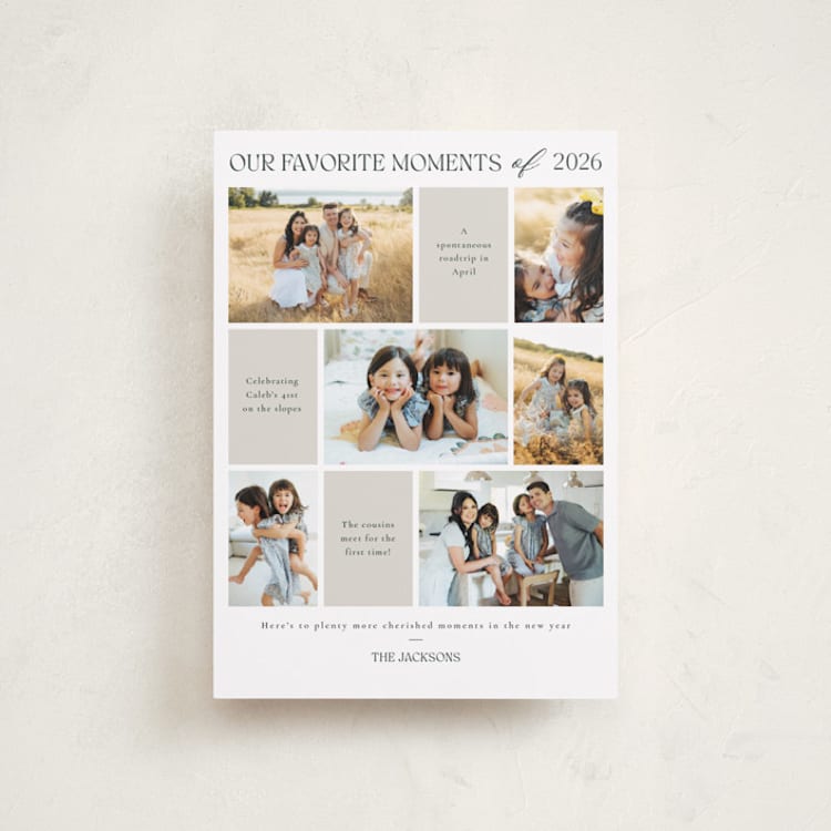 "Favourite Moments" - Holiday Cards in Tinsel by Adelyn T. - Front