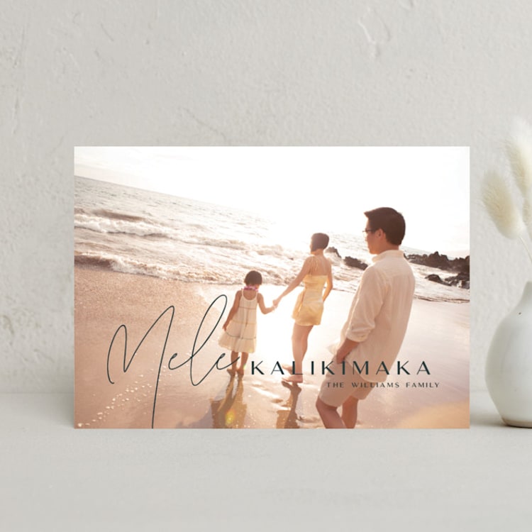 "Island Kalikimaka" - Holiday Cards in Deep Forest by Lori James - Front