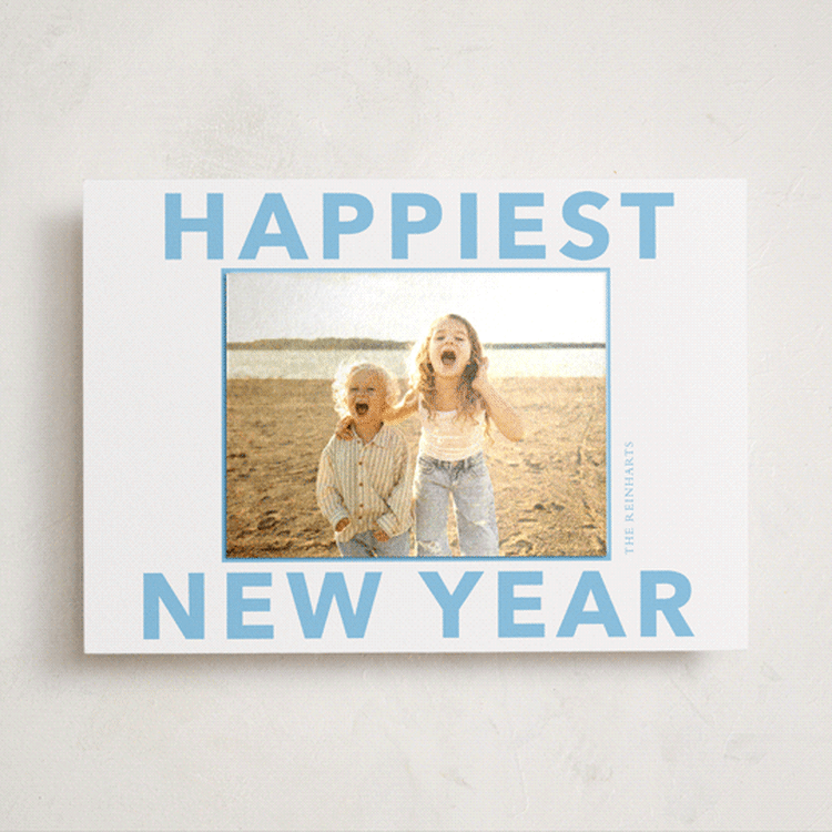 "Shiny Holiday" - Holiday Photo Mount Cards in Snow by Angela Thompson - Front