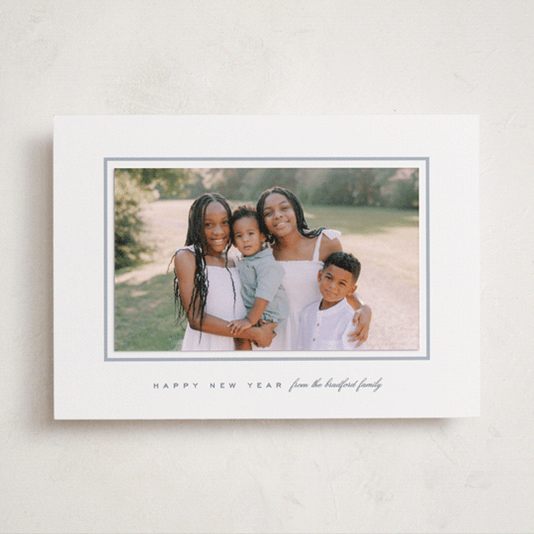"Devon" - Holiday Photo Mount Cards in Frost by Amy Kross - Front